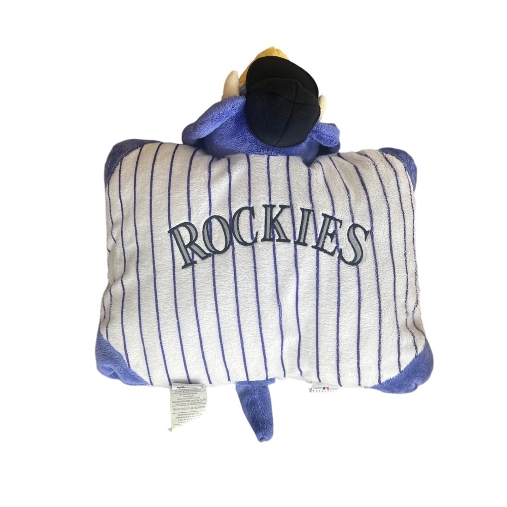 Denver Rockies Mascot Dinger Pillow Pet Plush Baseball MLB Pillow Rest Sleep